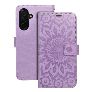 Flip pouzdro na mobil Samsung Galaxy A57 5G - MEZZO Book mandala fialová