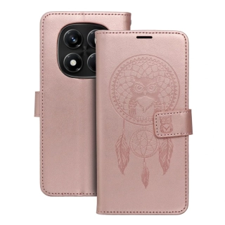 Flip pouzdro na mobil Xiaomi Redmi Note 15 5G - MEZZO Book lapač snů zlatě růžové