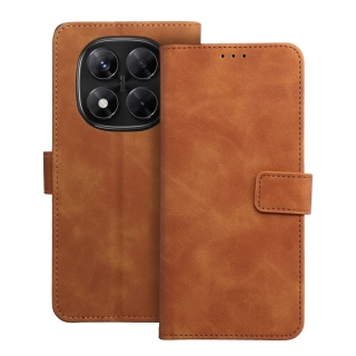 Flip pouzdro na mobil Xiaomi Note 15 Pro 5G - TENDER Book hnědé