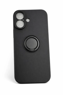 Kryt na mobil iPhone 17 - Silicone Ring černý