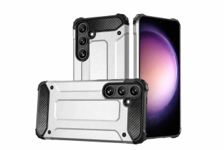 Odolný kryt na mobil Samsung Galaxy A36 5G - Armor stříbrný