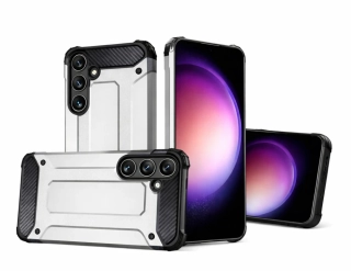 Odolný kryt na mobil Samsung Galaxy A26 - Armor stříbrný