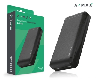 Powerbanka 20000 mAh A-MAX černá rychlé nabíjení