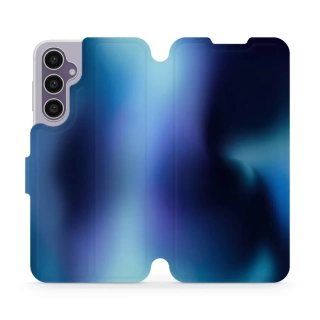 Flipové pouzdro Mobiwear - Samsung Galaxy S23 FE - VP68S Modrý odstín - trochu polité saponátem