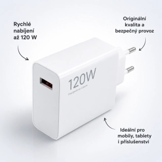 Rychlá nabíječka Xiaomi 120W USB-A MDY-14-EE bílá