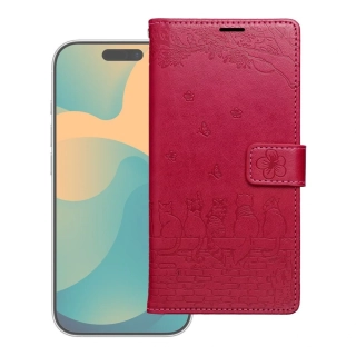 Flip pouzdro Redmi Note 15 4G Mezzo magenta kočky
