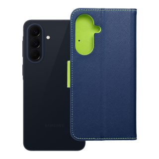 Flip pouzdro Galaxy A57 Fancy Book modro-limetkové