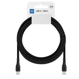 Datový kabel USB-C na USB-C Blue Star 60W 2m černý