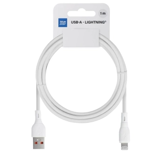 Datový kabel USB-A na Lightning Blue Star 2,4A 1m bílý