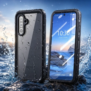 Voděodolný kryt na mobil Galaxy A57 Shellbox IP78 černý