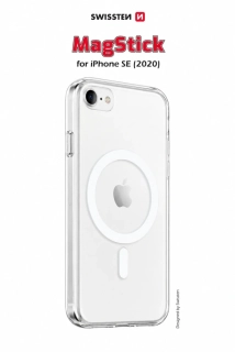 Kryt na mobil iPhone 7/8/SE 2020 2022 Swissten MagStick čirý