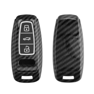 Pevné pouzdro na klíč od auta Audi A6-A8 Q7-Q8 Carbon