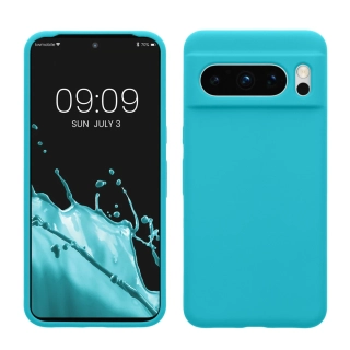 Silikonový kryt kwmobile pro Google Pixel 8 Pro - Cool Glacier