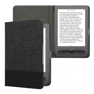 Pouzdro na čtečku Pocketbook Touch Lux 3/Basic Lux/Basic Touch 2 kwmobile - antracitová/černá