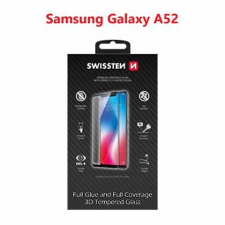 Ochranné sklo Galaxy A52 Swissten 3D Full Glue černé 8595217476721