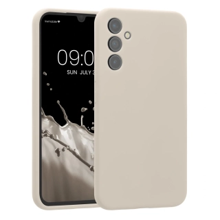 Matný kryt na mobil Samsung Galaxy A34 5G kwmobile matně krémový