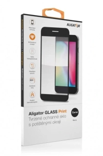 Ochranné sklo iPhone 17 Pro Max Aligator Glass Print 9H černé 8596426112691