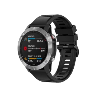 Řemínek Garmin QuickFit 22 mm FIXED Silicone Strap černý