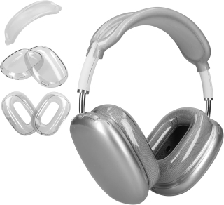 Ochranný kryt na sluchátka AirPods Max / Max 2 kwmobile 3v1 čirý