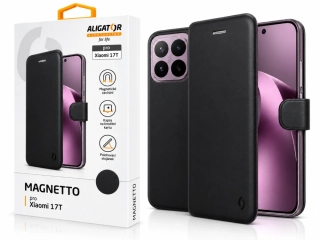 Knižní pouzdro Xiaomi 17T ALIGATOR Magnetto černé