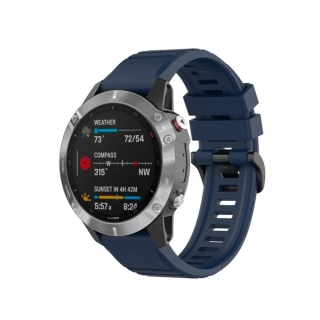 Řemínek Garmin QuickFit 22 mm FIXED Silicone Strap modrý