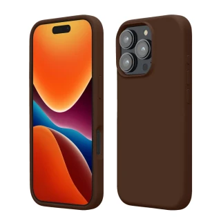 Silikonový kryt iPhone 16 Pro kwmobile Chocolate hnědý