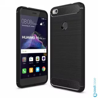 Silikonové pouzdro Coolcase Carbon na Huawei P9 Lite (2017) / Honor 8 Lite Černé