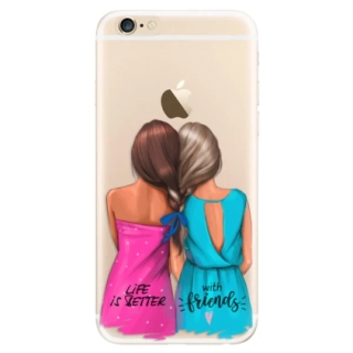 Silikonové pouzdro iSaprio (mléčně zakalené) Best Friends na mobil Apple iPhone 6 Plus/6S Plus - poslední kus za tuto cenu