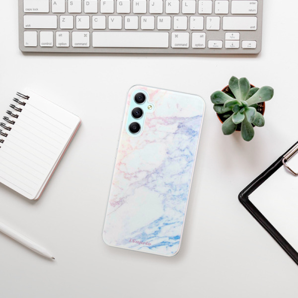 Silikonové pouzdro iSaprio - Samsung Galaxy A34 5G - Raibow Marble 10