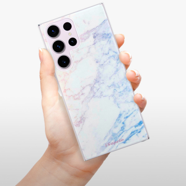 Silikonové pouzdro iSaprio - Samsung Galaxy S23 Ultra - Raibow Marble 10