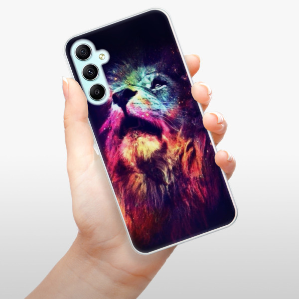 Silikonové pouzdro iSaprio - Samsung Galaxy A34 5G - Lion in Colors