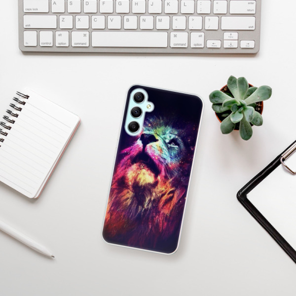Silikonové pouzdro iSaprio - Samsung Galaxy A34 5G - Lion in Colors