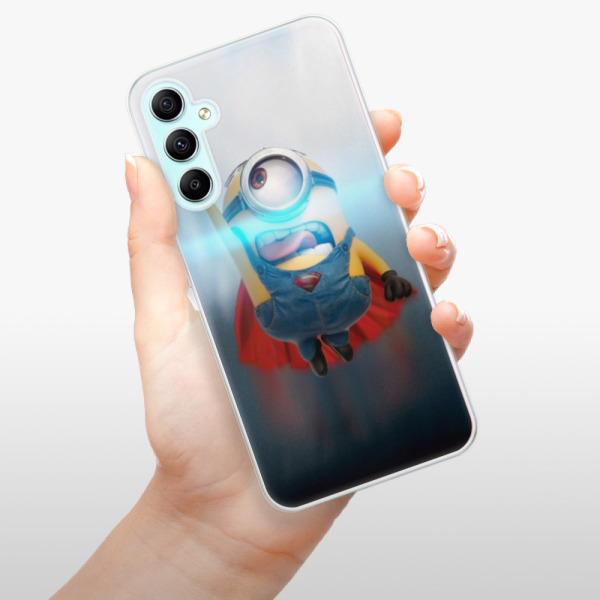 Silikonové pouzdro iSaprio - Samsung Galaxy A34 5G - Mimons Superman 02