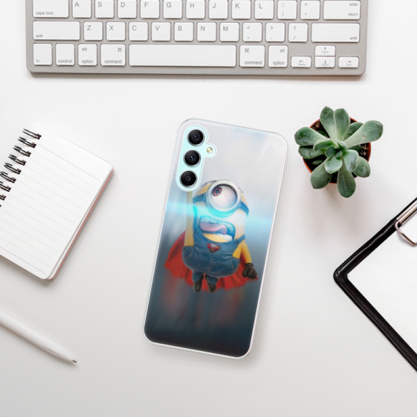 Silikonové pouzdro iSaprio - Samsung Galaxy A34 5G - Mimons Superman 02