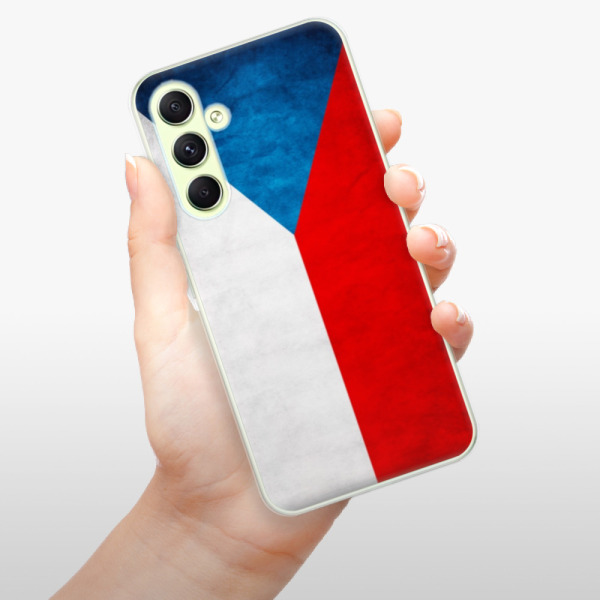Silikonové pouzdro iSaprio - Samsung Galaxy A54 5G - Czech Flag