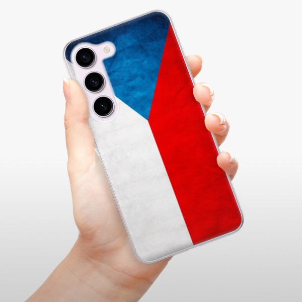Silikonové pouzdro iSaprio - Samsung Galaxy S23 - Czech Flag