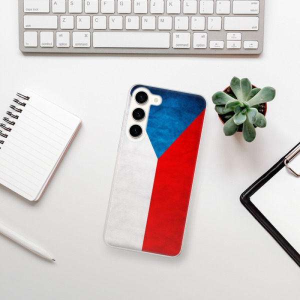 Silikonové pouzdro iSaprio - Samsung Galaxy S23 Plus - Czech Flag