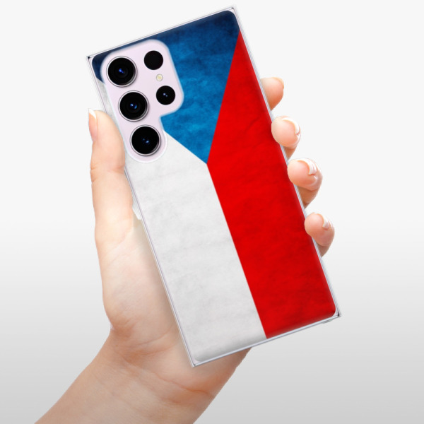 Silikonové pouzdro iSaprio - Samsung Galaxy S23 Ultra - Czech Flag