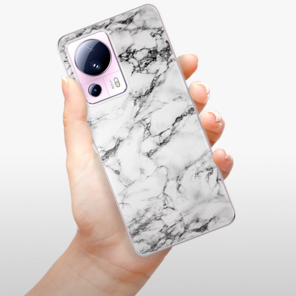 Silikonové pouzdro iSaprio - Xiaomi 13 Lite - White Marble 01