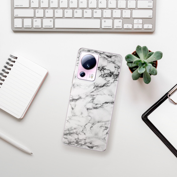 Silikonové pouzdro iSaprio - Xiaomi 13 Lite - White Marble 01