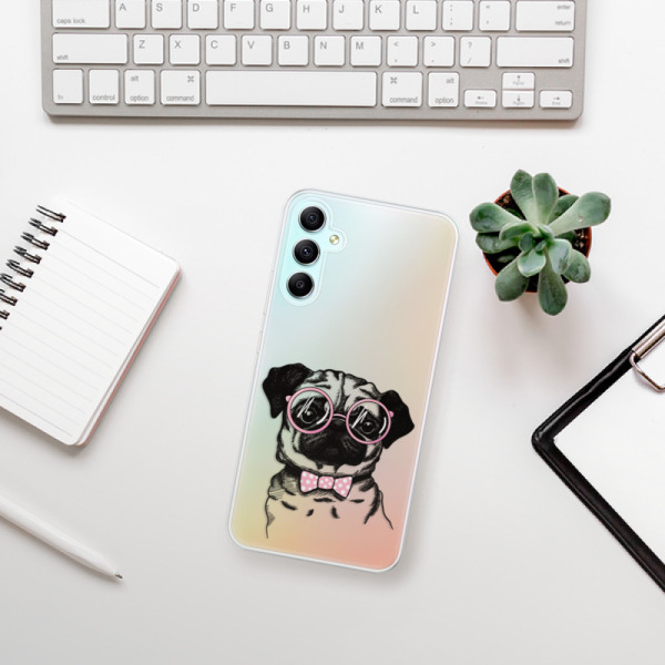 Silikonové pouzdro iSaprio - Samsung Galaxy A34 5G - The Pug