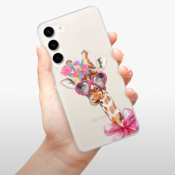 Silikonové pouzdro iSaprio - Samsung Galaxy S23 Plus - Lady Giraffe
