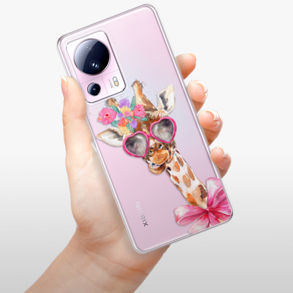 Silikonové pouzdro iSaprio - Xiaomi 13 Lite - Lady Giraffe