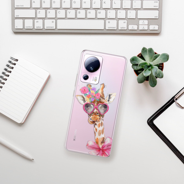 Silikonové pouzdro iSaprio - Xiaomi 13 Lite - Lady Giraffe