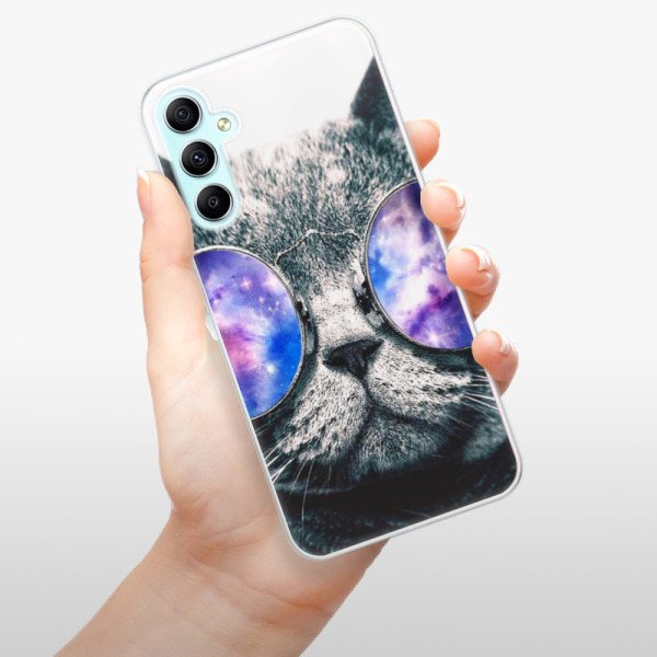 Silikonové pouzdro iSaprio - Samsung Galaxy A34 5G - Galaxy Cat