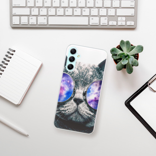 Silikonové pouzdro iSaprio - Samsung Galaxy A34 5G - Galaxy Cat