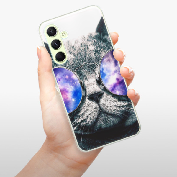 Silikonové pouzdro iSaprio - Samsung Galaxy A54 5G - Galaxy Cat