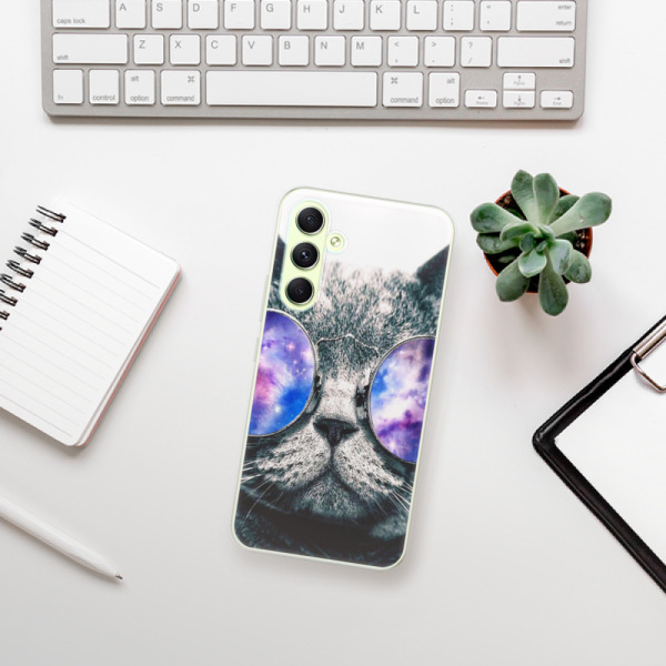 Silikonové pouzdro iSaprio - Samsung Galaxy A54 5G - Galaxy Cat