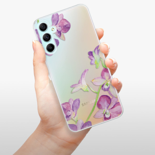 Silikonové pouzdro iSaprio - Samsung Galaxy A34 5G - Purple Orchid