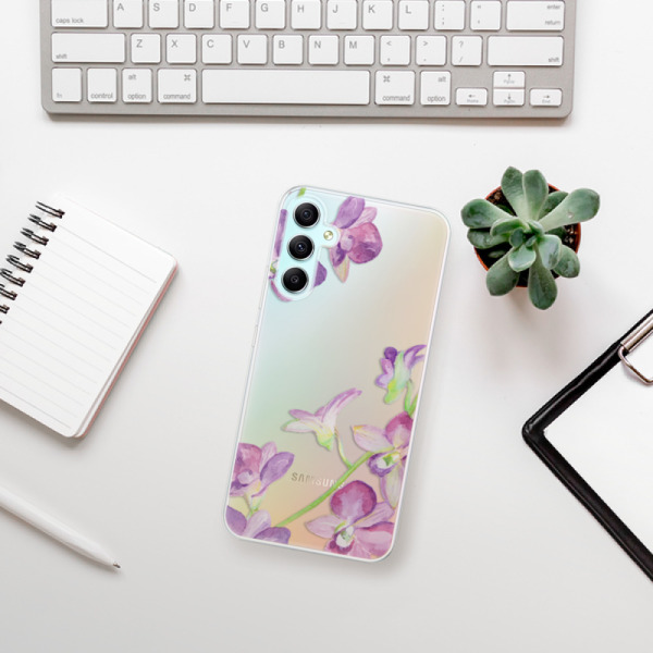 Silikonové pouzdro iSaprio - Samsung Galaxy A34 5G - Purple Orchid